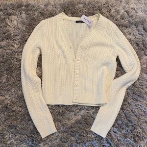 Cream brandy Melville cardigan. Brand new